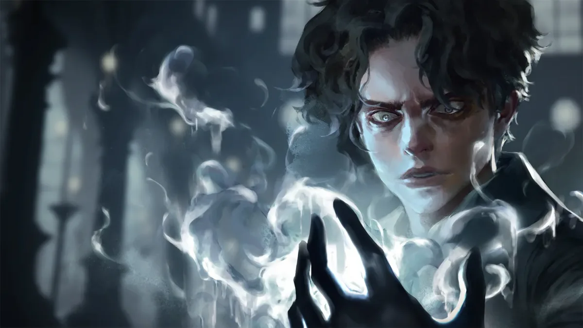 Image 34: A man stares into his own glowing hand