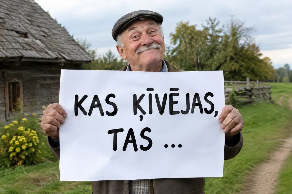 Tests: vai vari pabeigt šos latviešu tautas sakāmvārdus?