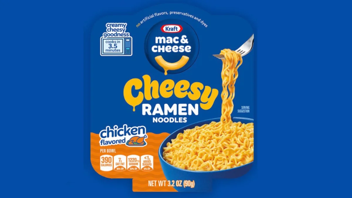 Kraft Mac & Cheese ASV pirmoreiz piedāvās siera ramen nūdeles