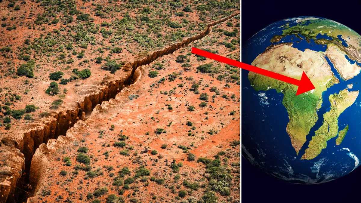 60 kilometrus gara plaisa Āfriku — kontinents turpina sadalīties