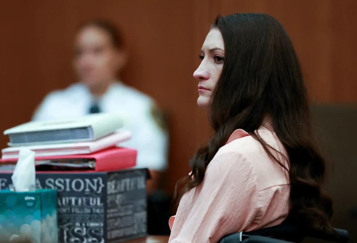 Image 4: Lindsay Clancy is on trial for the killing of her three children (Jonathan Wiggs/The Boston Globe via Getty Images)