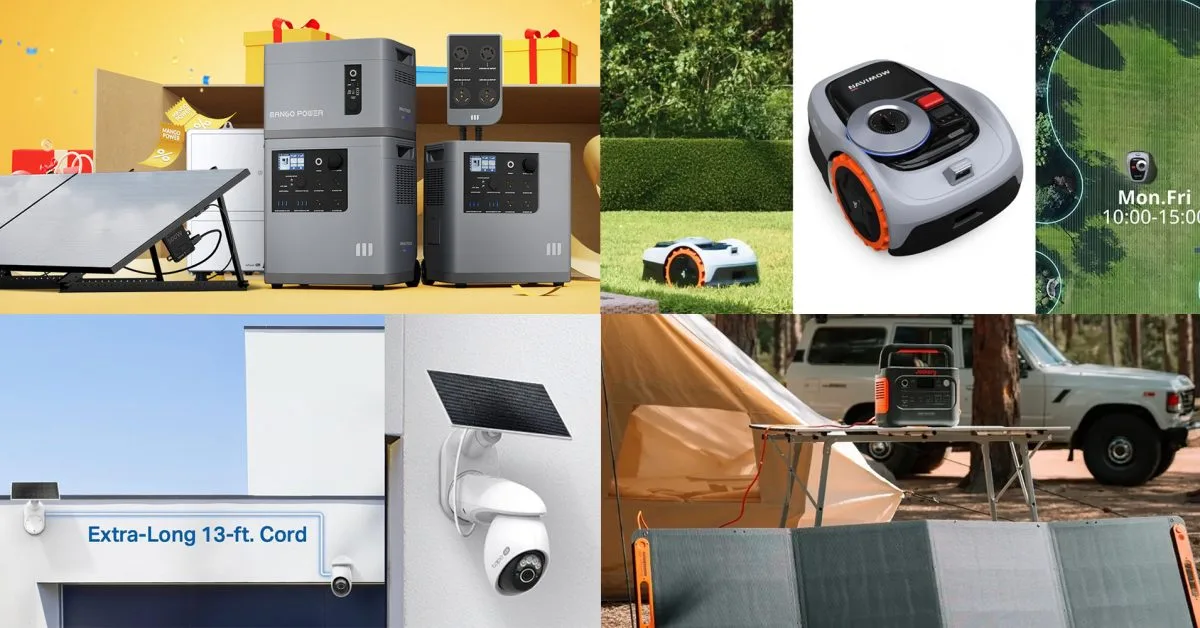 Mango Power komplekts sasniedz 2026. gada zemāko cenu — 4199 dolāri; lētāki arī robotizētais zāles pļāvējs un drošības kameras
