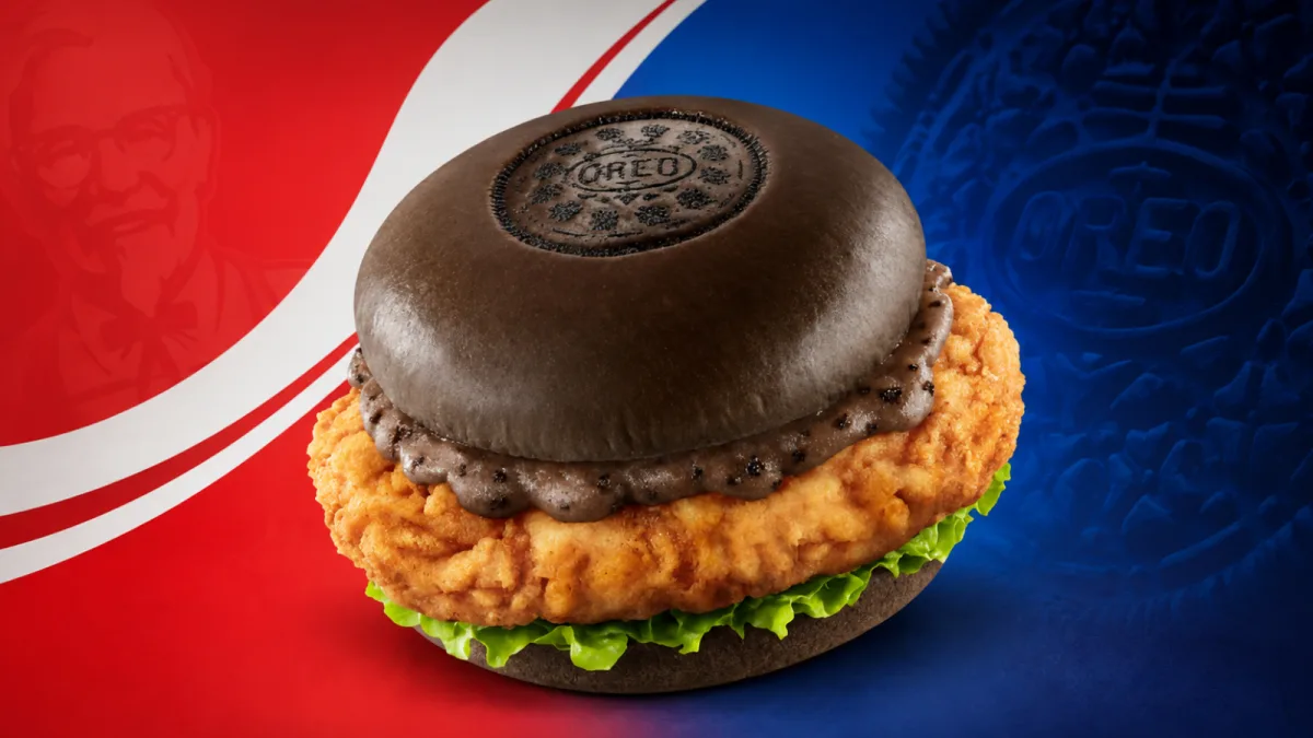 KFC is releasing an Oreo chicken burger with a cookie bun
