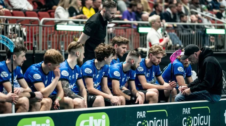 Latvijas florbola čempioni “Lekrings” Somijā sāk ar zaudējumu 1:8