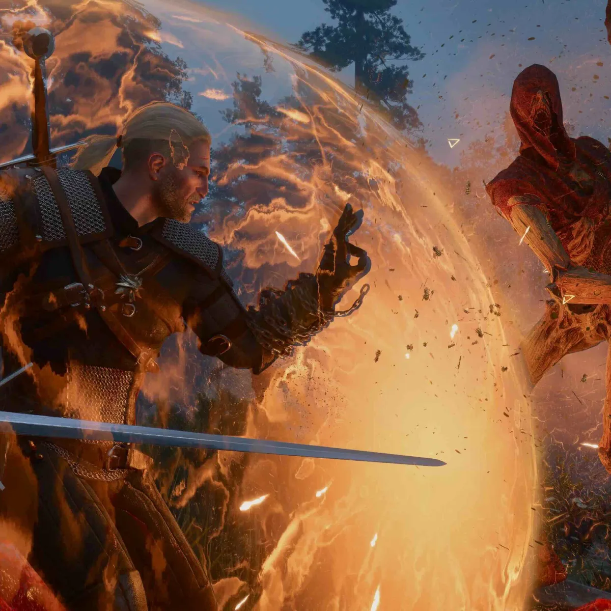 We saw The Witcher 3 – Songs of the Past in action, and the full-game remaster that's coming this year too