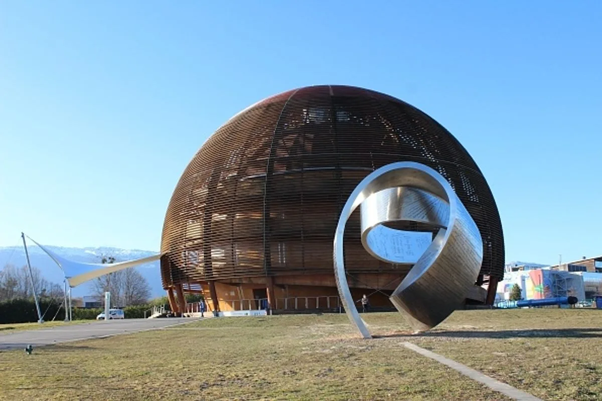 The Globe of Science and Innovation is seen at CERN