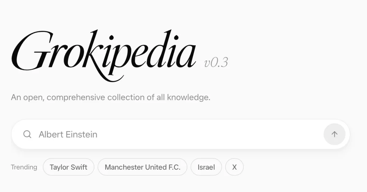Elona Maska Grokipedia saņem vizuālu atjauninājumu