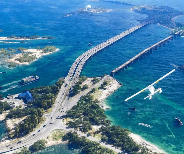 Aerial shot of Vice City in GTA 6