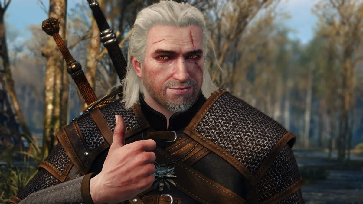 Image 30: Geralt gives a thumbs up.