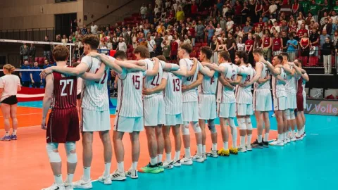 Latvijas volejbola izlase Eiropas čempionātu sāk bez bagāžas