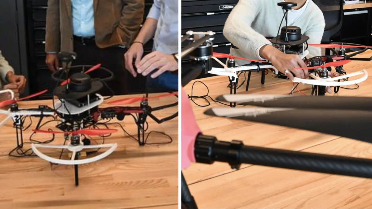 ASV inženieri ar skaņas palīdzību meklē dronu kritiskus bojājumus