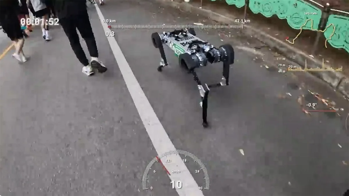 Dienvidkorejas robot suns ar vienu akumulatora uzlādi noskrēja maratonu — pētnieki skaidro, kā tas izdevās