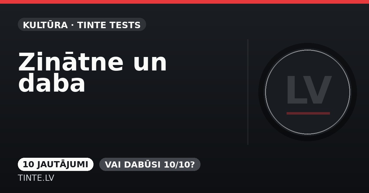 Zinātne un daba